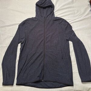 Lululemon Men’s Navy Blue/Heather zip up lightweight hoodie